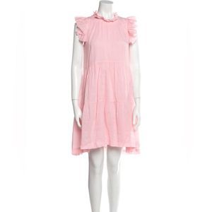 Sea New York Mock Neck Knee Length Pink Dress EUC!!